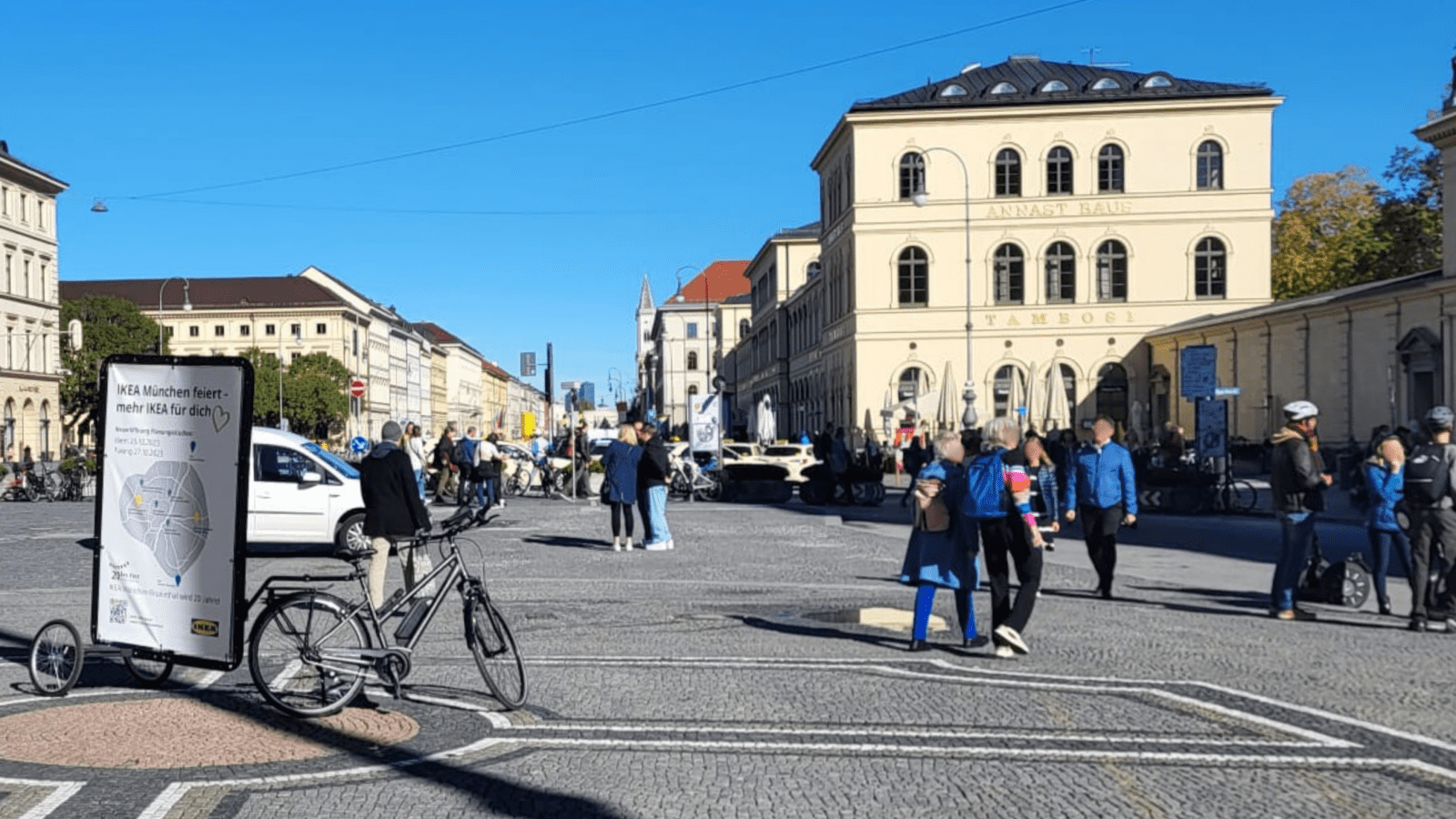 Mobile Außenwerbung in München kommt auch an zentrale Orte in der Stadt