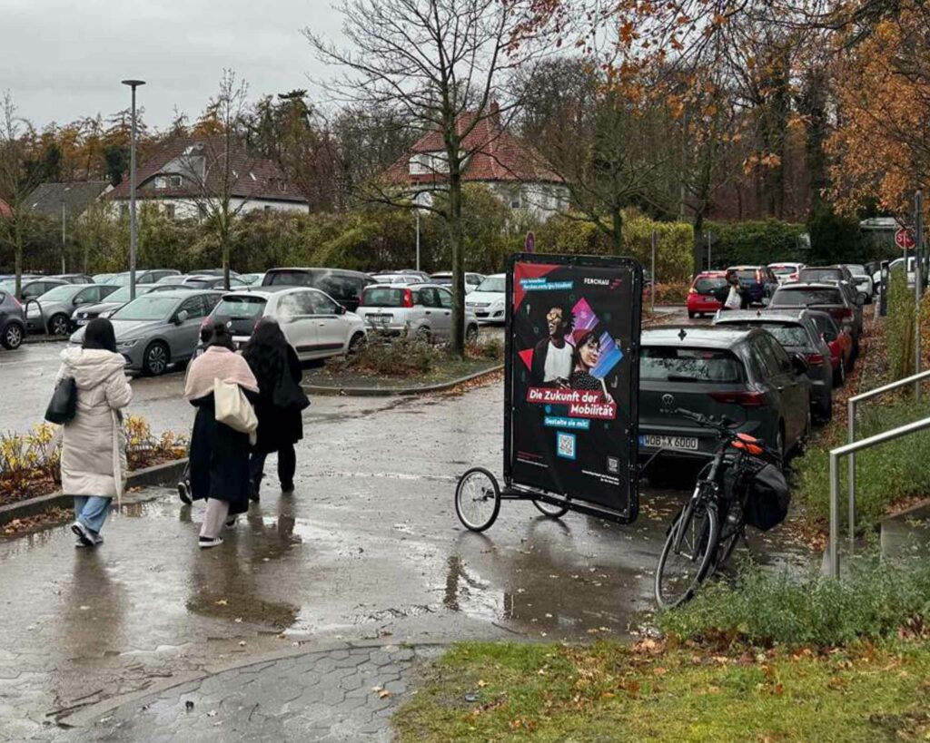 Mobile Außenwerbung in München erreicht die Zielgruppe auch auf dem Weg zum Auto