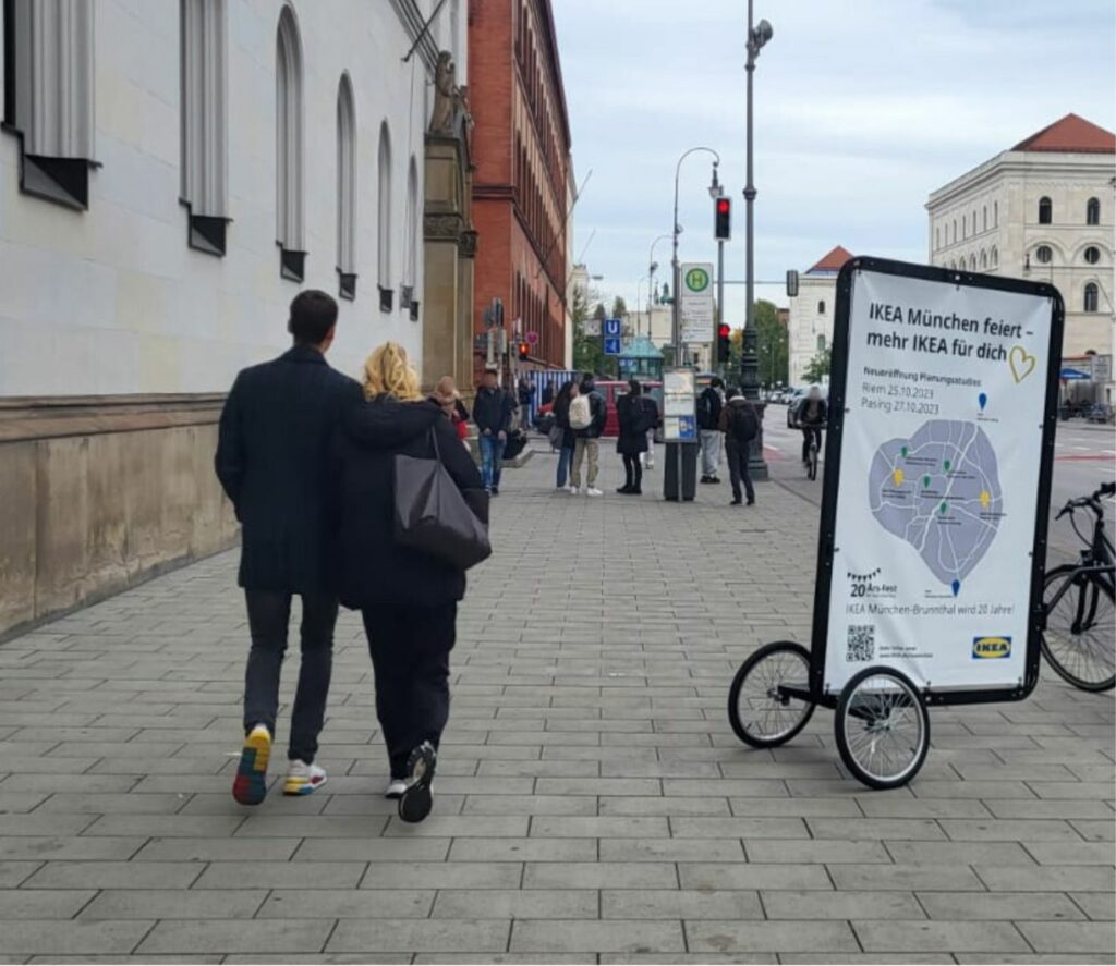 An mobiler Außenwerbung in München führt kein Weg vorbei