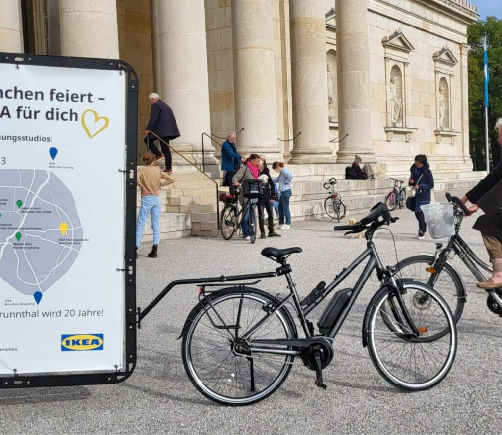 Mobile Außenwerbung in München ist einprägsam