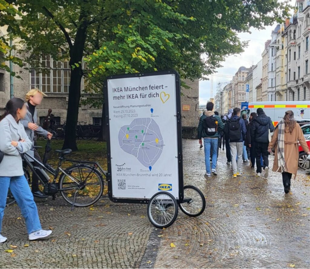 Mobile Außenwerbung in München überzeugt durch maximale Flexibilität