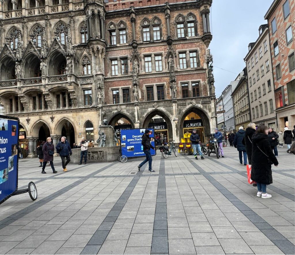 Mobile Außenwerbung in München in zentraler Lage