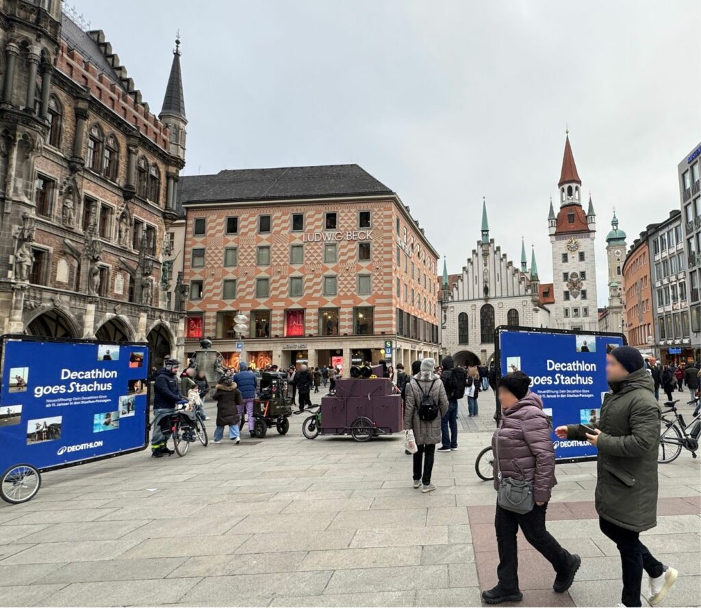 Mobile Außenwerbung in München mitten in der City