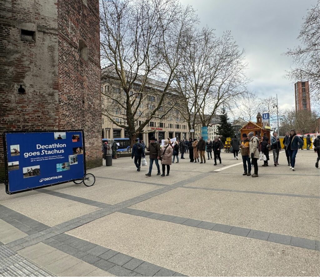 Mobile Außenwerbung in München in der Innenstadt